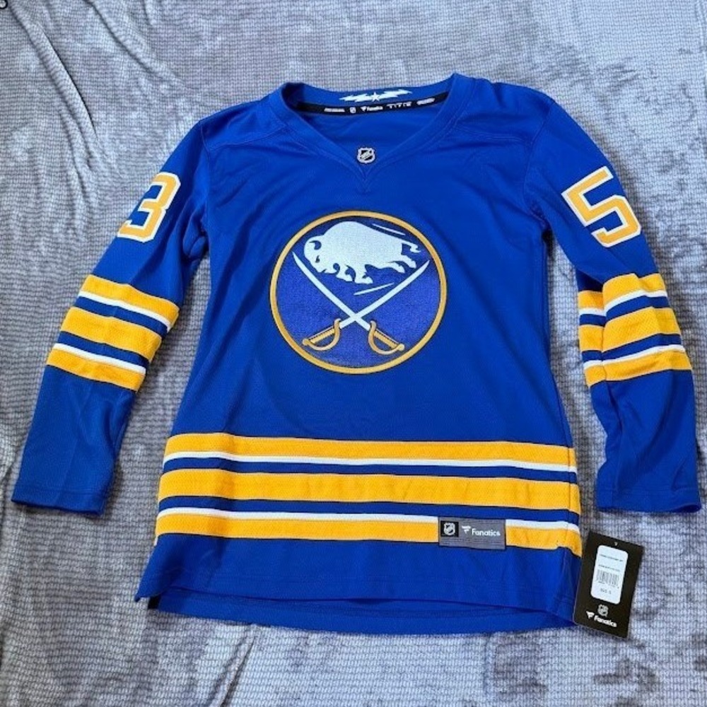 Fanatics Buffalo Sabres Jeff Skinner 53 Breakaway Jersey Womens Small Royal Blue